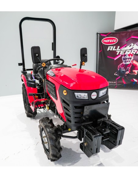 Tractor agrícola Roteco Crossfire 4x4 matriculable + DESBROZADORA CUCHILLAS O CADENAS
