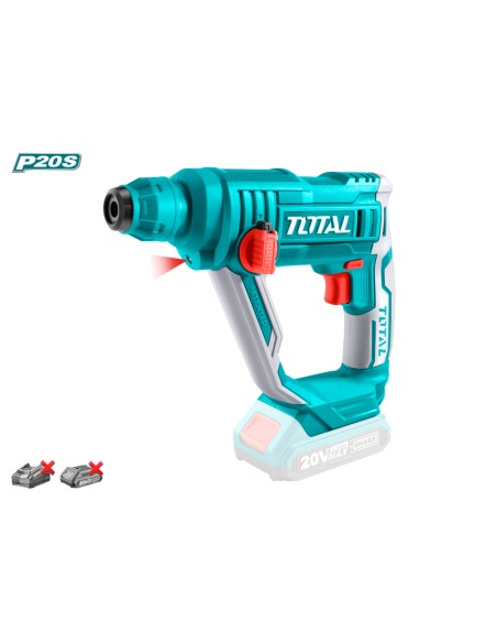 ROTOMARTILLO - TALADRO PERCUTOR BATERÍA 20V TOTAL - 1.5J...